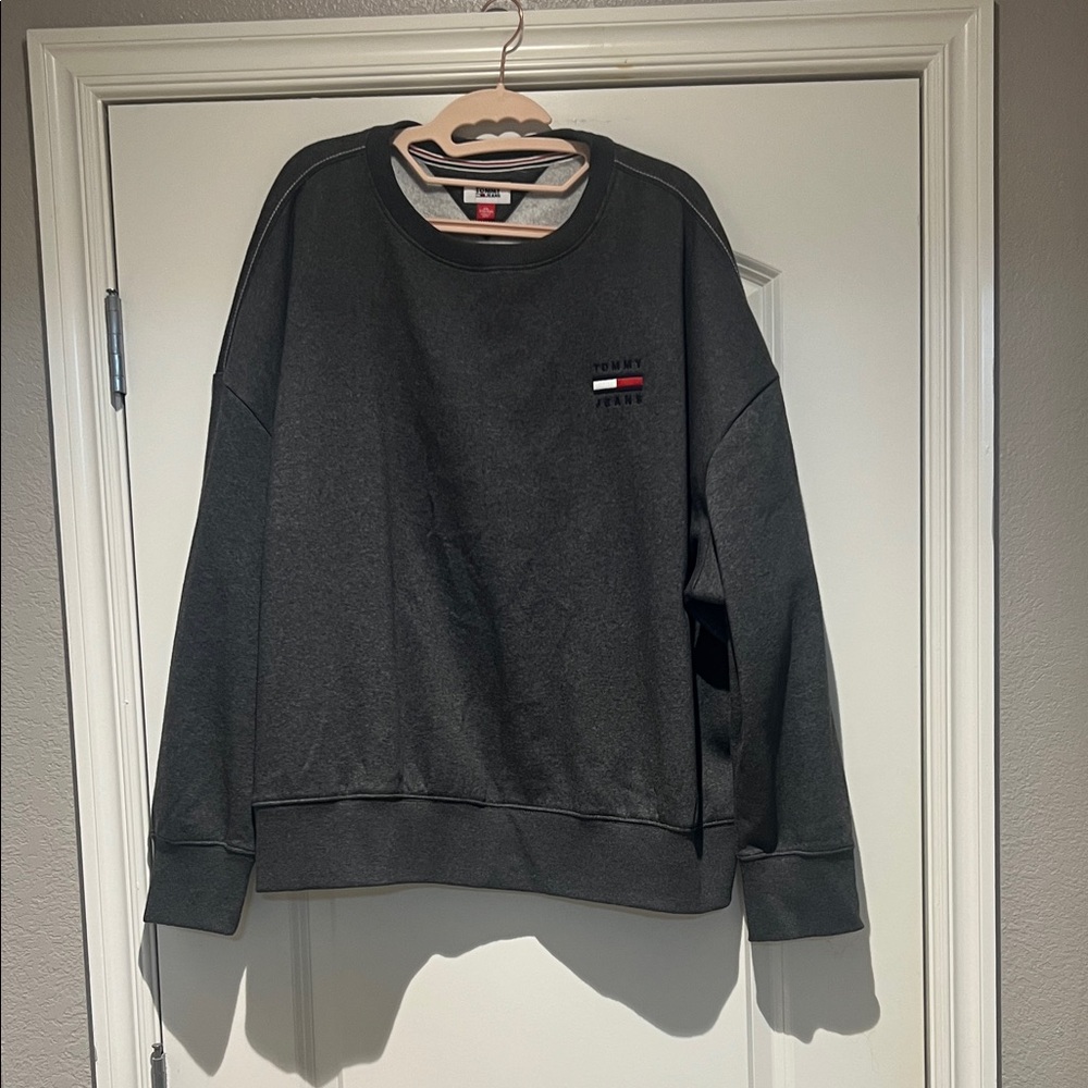 Tommy Hilfiger Men's Charcoal Crewneck Sweater